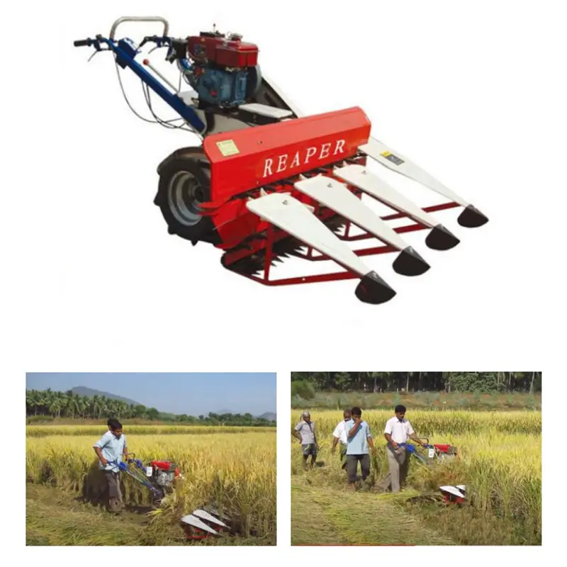 Self Propelled 4-Stroke Diesel Paddy Harvester Machine 